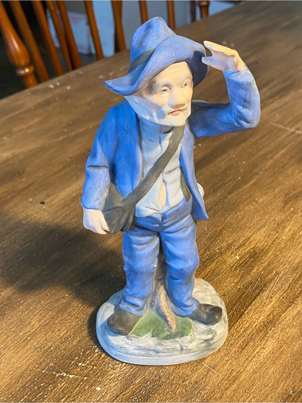 Vtg 1979 standing sailor man signed figure 8”T